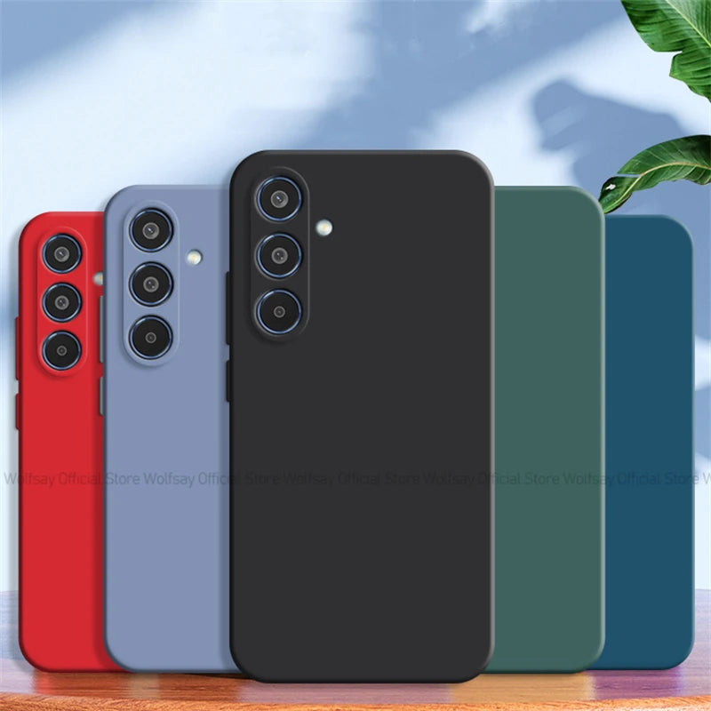 For Samsung Galaxy M35 5G Case For Samsung Galaxy M35 5G Cover TPU Shockproof Liquid Silicone Phone Cover For Samsung Galaxy M35