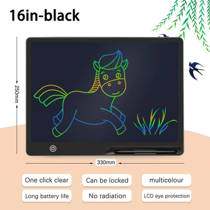 16" / 20" Lcd Writing Tablet / Drawing Tablet / Drawing Board Smart Erasable Graphics Tablet Drawing Writing Pad  Children toys