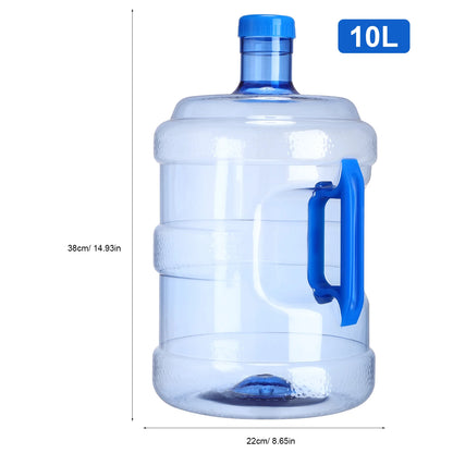 10L Durable Plastic Water Jug Portable Container For Home Outdoor Drinking Storage Carrier Pencil Bags Water Dispenser Bucket