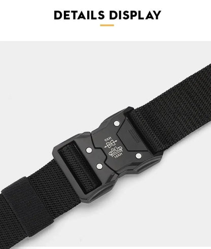 High Quality Men Belt Outdoor Work Training Belt Woven Belt Canvas Multi Function Belt Denim Belt