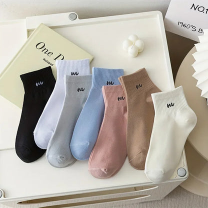 5 pairs of short sports socks for one sale, comfortable and breathable short socks sock
