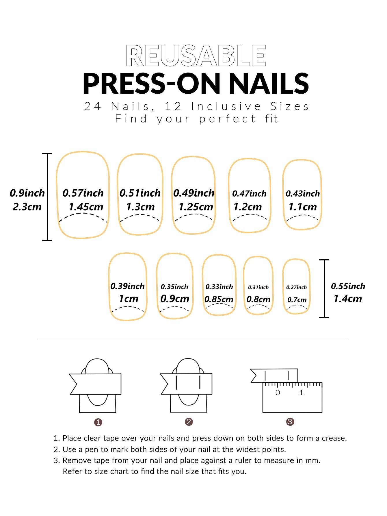 ARTAUG 24PCS Medium Almond Fleshcolor Press On Nails Fake Nails Pink Summer Nails Press On Nails Detachable Reusable Girl Gift