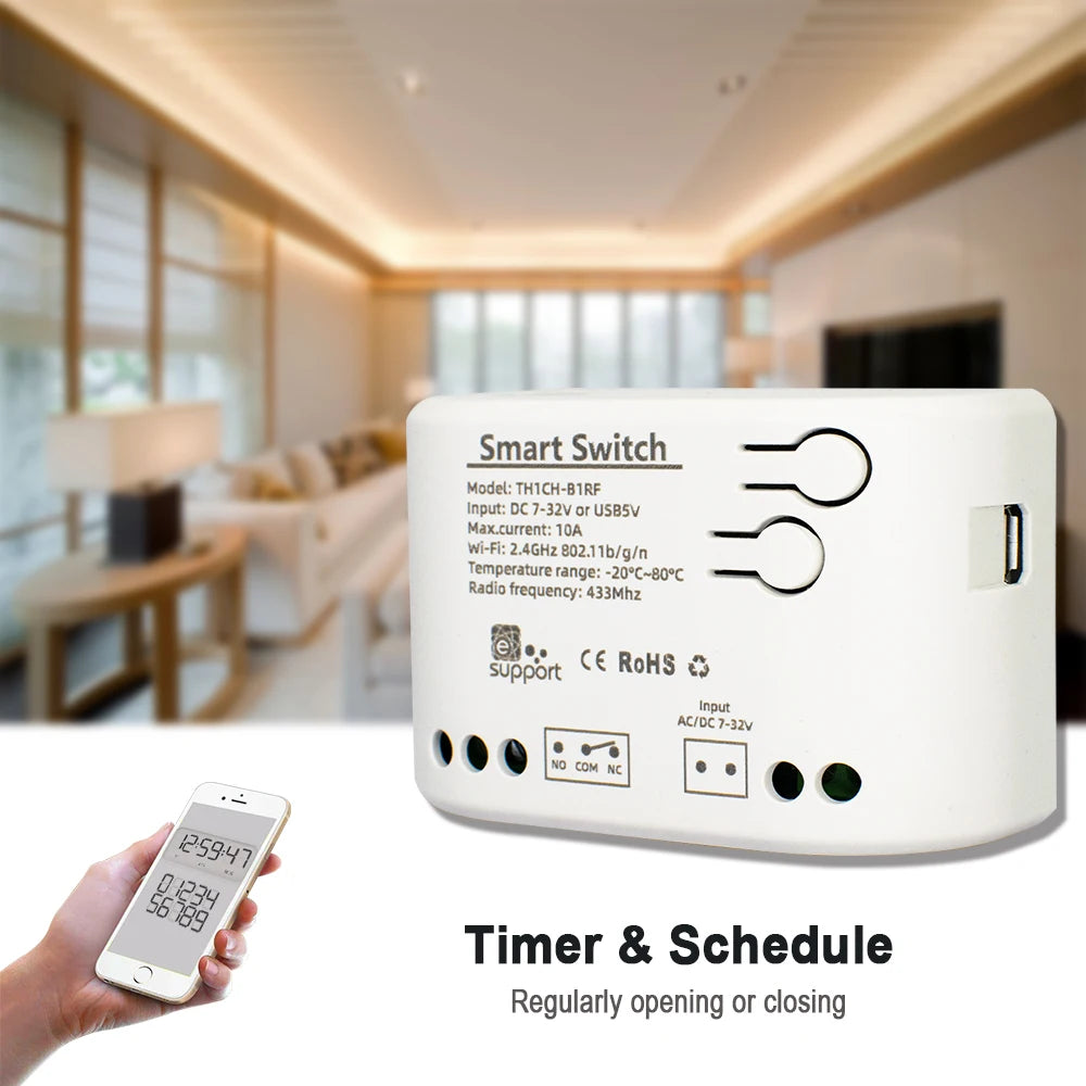 WiFi Smart Temperature Switch Ewelink Controller 2000W Intelligent Thermostat With Energy Consumption Monitor Work With Alexa