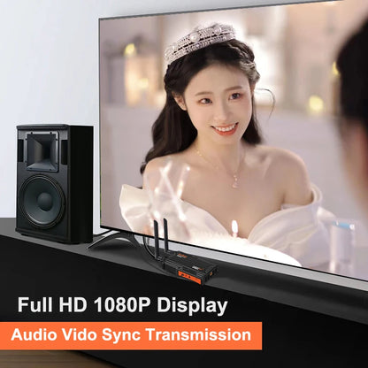 200m HDMI Extender Wireless Transmission Transmitter Receiver Live Streaming Share for Camera Video Camcorder PC To TV Monitor