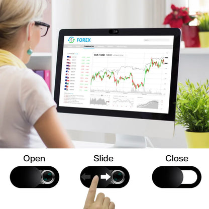 Webcam cover Laptop Camera Cover Slide Webcam Blocker Lenses Privacy Sticker For iPad Tablet Smart Phone Laptop Pc Camera Cover