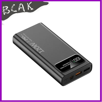 Quality BCAK New 120W Power Bank 20000mAh Super Fast Charging Large Capacity Mobile Power Supply