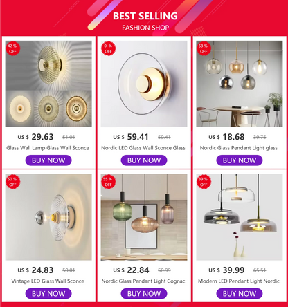 Nordic Glass Pendant Lamp Art Decorative Dinning Room Light Kitchen Island Bedrroms Bedside LED E27 Modern Light Fixtures Lustre