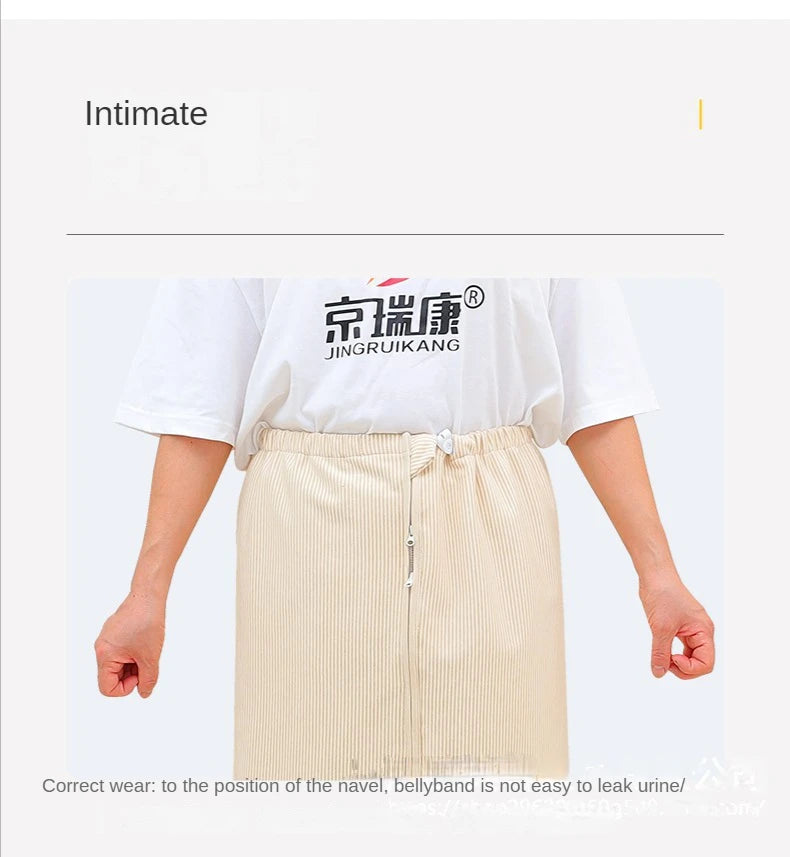 Adult Elderly Diaper Skirt Cloth Diaper for Bedridden Paralyzed Washable Cotton Diaper Pad for Menstrual Waterproof Leak-proof