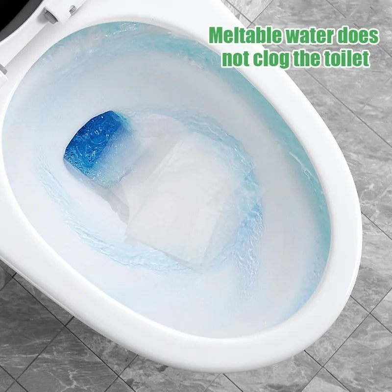 50/10pcs Disposable Toilet Seat Pads Portable Bathroom Toilet Pads Degradable Paper Portable Home Travel Camping Hotel Supplies