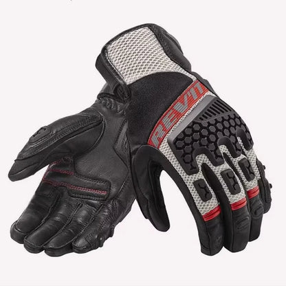 New REVIT Desert 3 PRO motorcycle riding gloves made of genuine leather, breathable, touch screen, and anti fall gloves