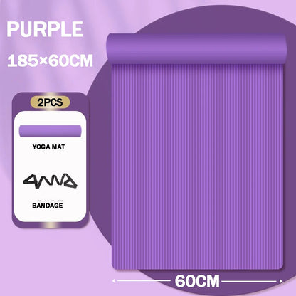 Yoga Mat Anti-skid Sports Fitness Mat Thick NBR Comfort Foam Yoga Matt For Exercise Yoga And Pilates Gymnastics Mat