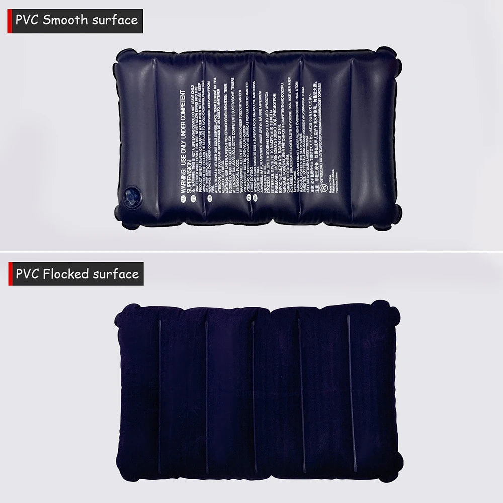 Inflatable Travel Pillow Ultra-Lightweight Compact for Airplane/Car/Office - Neck Support & Portable