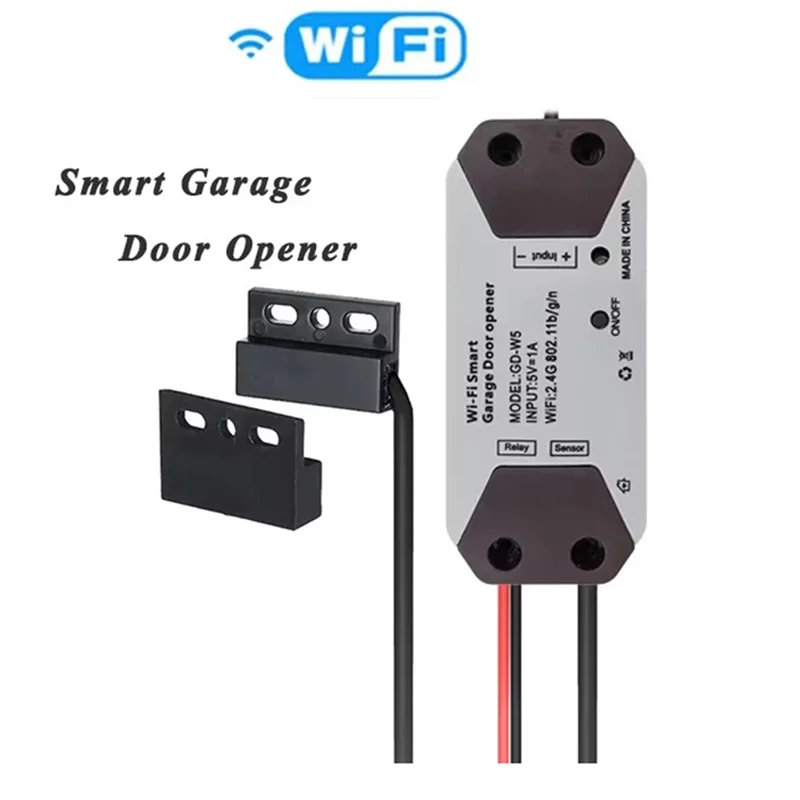 ELECT-2X Ewelink Wifi Smart Garage Door Opener Switch Garage Door Controller APP Remote Control No Hub Require