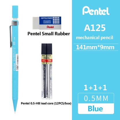 Japan Pentel Mechanical Pencil 0.5/0.7/0.9mm Drawing Office & School Supplies Stationery A125 127 129 School Acsesories School