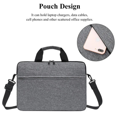 Laptop Bags Carrying Case for 13-15 inch Laptop and Tablet Shoulder Strap Durable Water-Repellent Fabric Business Casual School