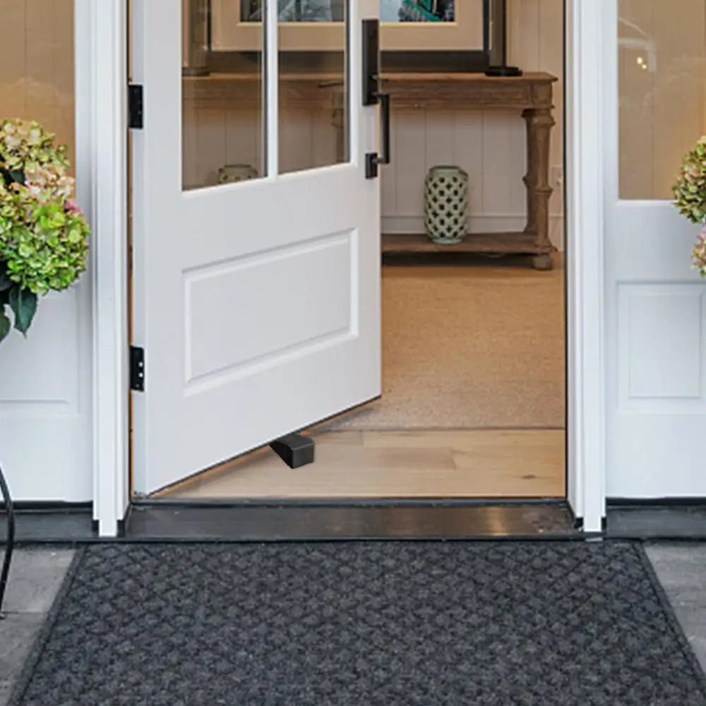 Door Stopper Floor Slanted Wedge Floor Stackable Stops Indoor Door Stopper Duty Rubber Floor Stop Prevents Doors From Closing