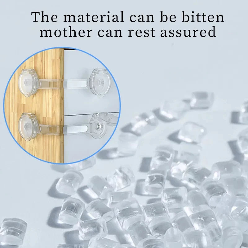 3/5Pcs Baby Cabinet Locks Strap Drawer Lock Child Anti-opening Refrigerator Lock Home Baby Anti-pinch Safety Protection Buckle