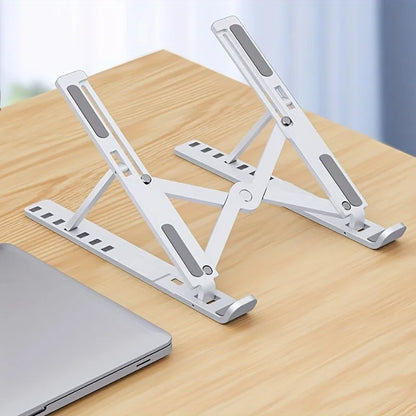 Portable Laptop Stand  Foldable ABS Material, Adjustable Desktop Height, Heat Dissipation, Laptop Stand, Storage Rack laptop arm