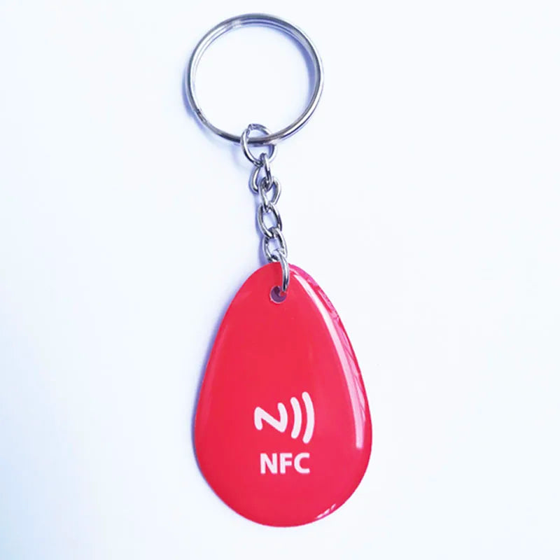 Google Review NFC Epoxy Tag NFC Key Tag Proximity 13.56MHz RFID  Keychain for Increase Google Reviews