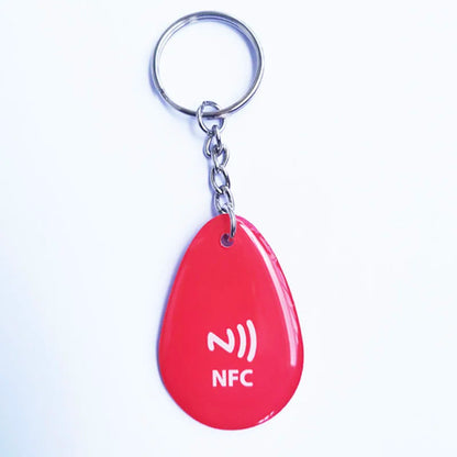 Google Review NFC Epoxy Tag NFC Key Tag Proximity 13.56MHz RFID  Keychain for Increase Google Reviews