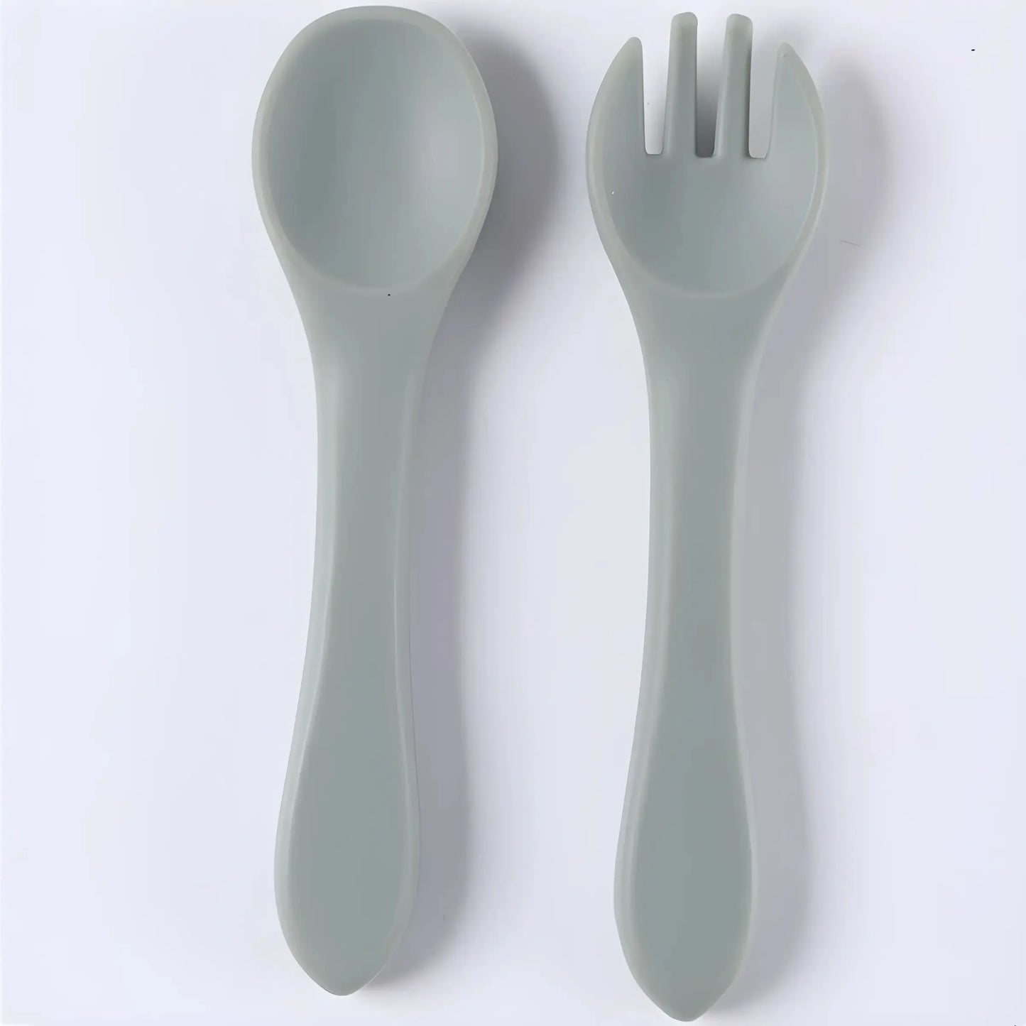 Children's tableware complementary soft spoon baby spoon baby silicone soft spoon feeding water small spoon