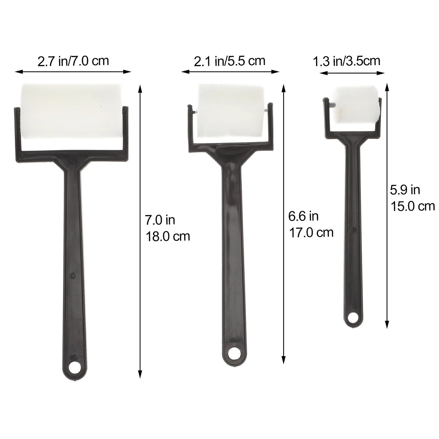 Foam Brushes 15Pcs Foam Paint Brushes Drawing Sponges Roller Kit Sponges Rolling Brush Rollers Foam Sponges Brush Painting