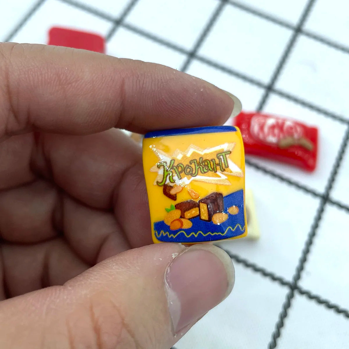 Resin Miniature Refrigerator Cartoon Snacks Refrigerator Magnets Home Decor Magnets Food Decor Magnets