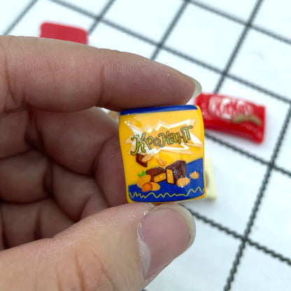 Resin Miniature Refrigerator Cartoon Snacks Refrigerator Magnets Home Decor Magnets Food Decor Magnets