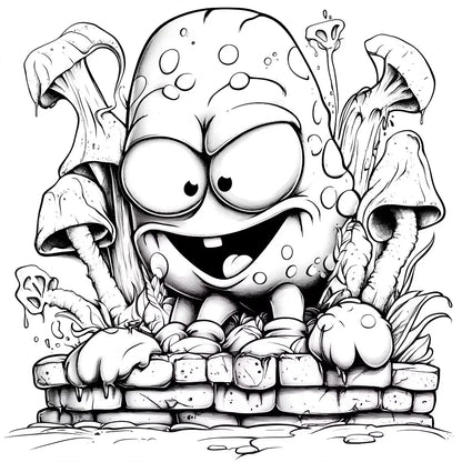 Joint Graffiti Colouring Book Adult Picture Book