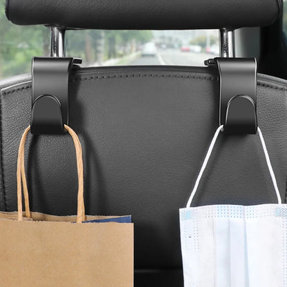Car Headrest Hooks Hanger for Bags Seat Back Organizer Holder Clips Auto Fastener Hook Car Storage Interior Accessories