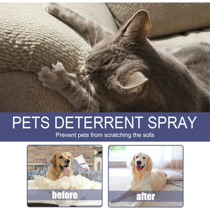 Pet Anti scratch Spray Cat spray Scratch Deterrent Restricted Area Repel Cats Dogs Scratching Door Sofa Anti scratch Furniture