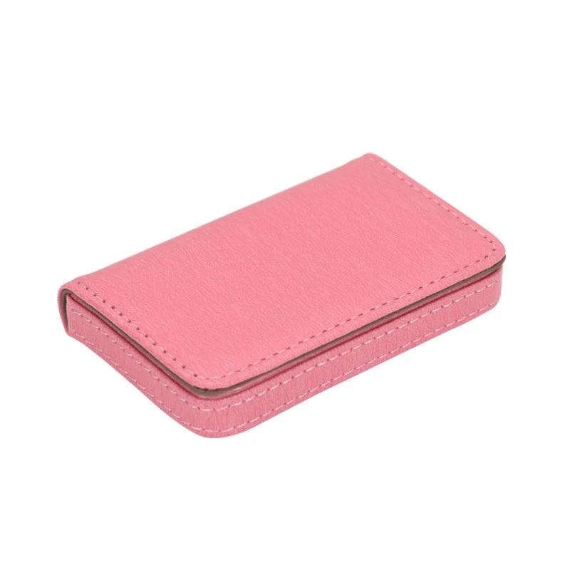 Solid Color PU Leather Business Card Holder Name Card Holder Card Book Large Capacity Card Package Card Holder Card Organizers