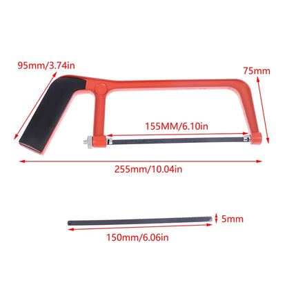 5 saw blades 6inch Mini Saw Metal Saw Blade, Small Hand Saw, Steel Saw Frame, Household DIY Woodworking Tool CHILDREN'S Hand Saw