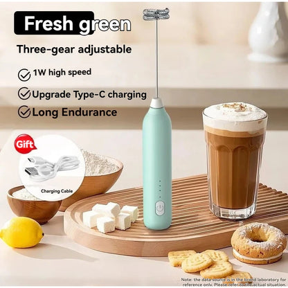 1 pc Electric Milk Frother Handheld Egg Beater Foamer Coffee Maker Electric Blender Mixer Mini Portable Blender Kitchen Tool