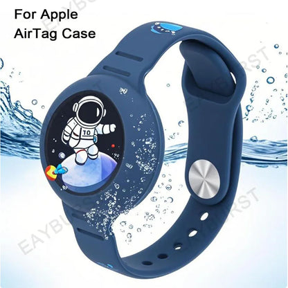 For Airtag Wristband Kids Waterproof Silicon Cartoon Hidden Airtag Bracelet Anti-Lost Airtag Holder Case Tracker Accessory