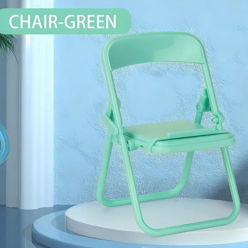 Universal Mobile Phone Accessories Foldable Chair Shape Mini Desktop Phone Holder Phone Stand