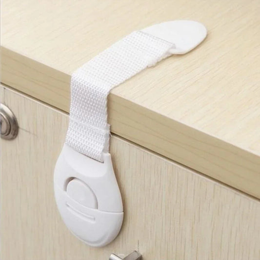 10pcs  Kids Safety Door Lock Child Safety Cabinet Lock Baby Proof Security Protector Drawer Door Cabinet Lock Plastic Protection