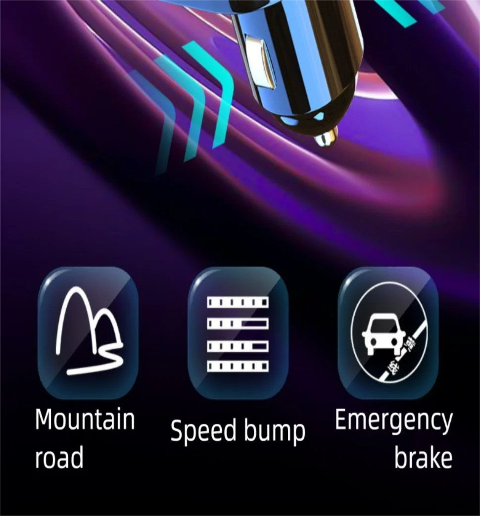 Bluetooth 5.0 Car FM Transmitter Car Bluetooth Receiver Ambient Hands-Free Mp3 Player Dual USB Fast Charger 5.0 Audio Adapter