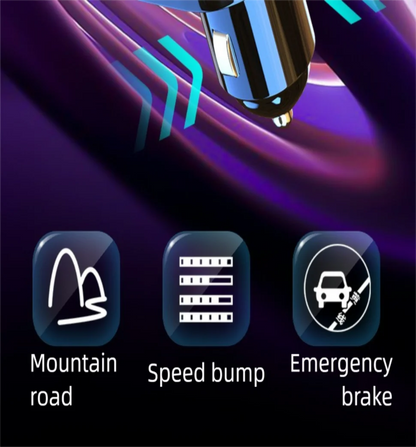 Bluetooth 5.0 Car FM Transmitter Car Bluetooth Receiver Ambient Hands-Free Mp3 Player Dual USB Fast Charger 5.0 Audio Adapter