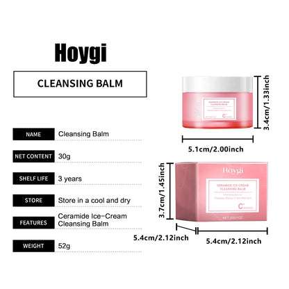 Makeup Remover Balm for Face Cleanser Purifying Pores Shrinking Dry Non-tight Refreshing Moisturizing Skin Eye and Lip Cleanser