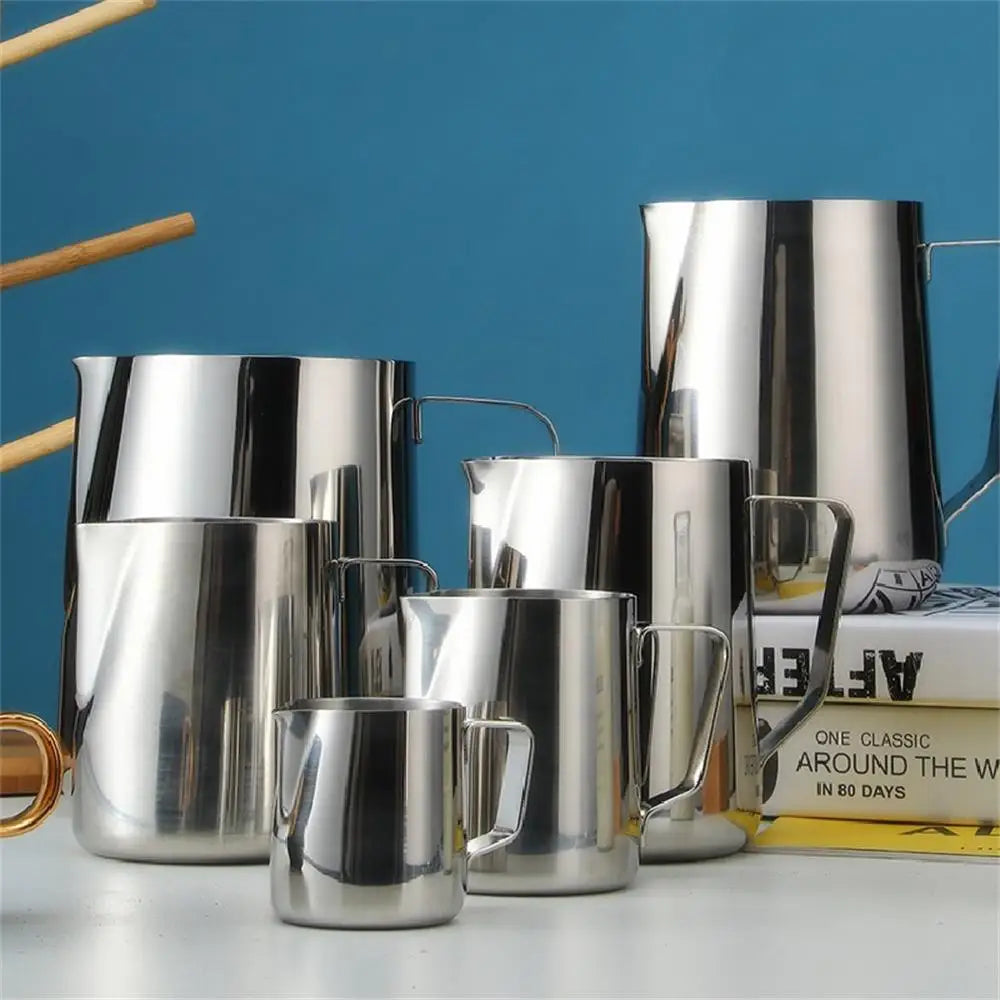 Coffee Milk Frothing Jug Latte Art Milk Frother Pitcher Stainless Steel Measurement Jug Espresso Barista Tool Coffee Accessories