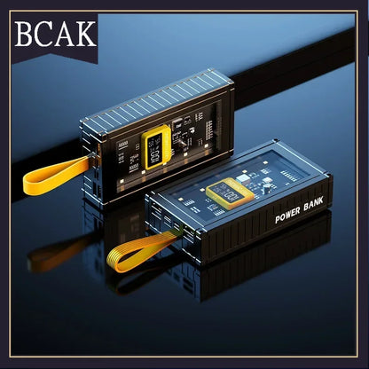 BCAK  Brand discount store 30000mAh 50000mAh 120W Fast Charging Transparent Power Bank 200000mAh Large-capacity Mobile Power