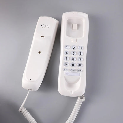 High Quality Landline Telephone with Mute and Redial Functions Easy Install Wall Phone Black/White