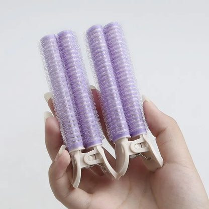 2Pcs Bangs Hair Root Fluffy Hair Clips Lazy Hair Top Styling Curling Barrel Portable Korean Hair Clips Hair Rollers