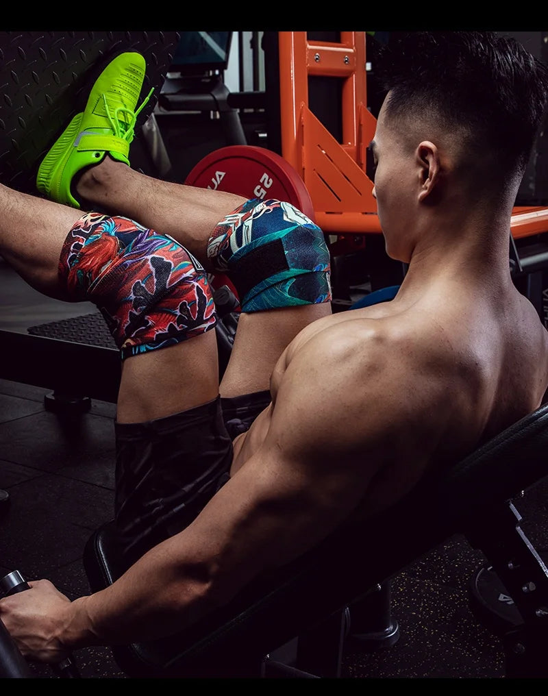 Fitness Knee Wraps for Weightlifting Workout Knee Pad Straps Weight Lifting Deadlift Bench Press Powerlifting Knee Protector