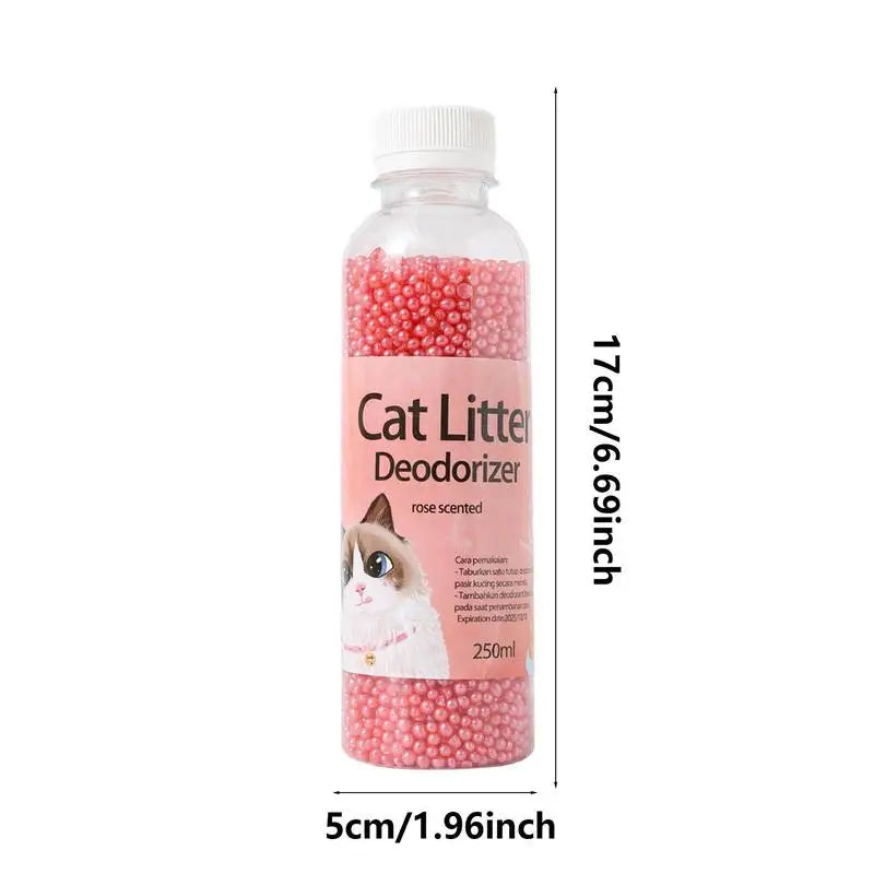 250ml Cat Litter Deodorant Beads For Kitten Toilet Artifact Pet Odor Activated Carbon Absorbs Cat Sand Stink Cleaning Supplies