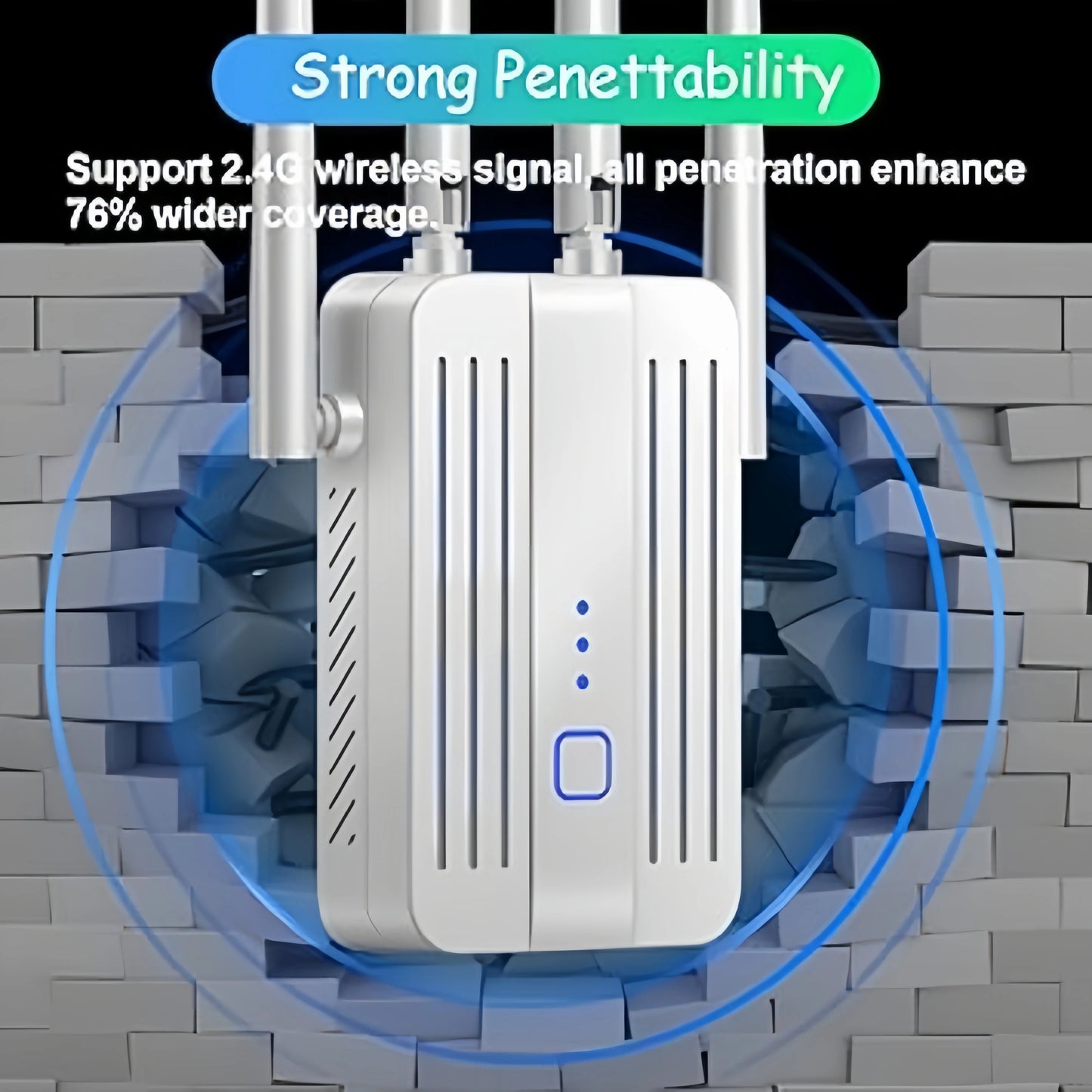 WiFi Repeater 1200Mbps Extender Dual Band Wifi Signal 2.4G 5GHz Wi-Fi Amplifier Router Long Range Booster High-Speed Bands