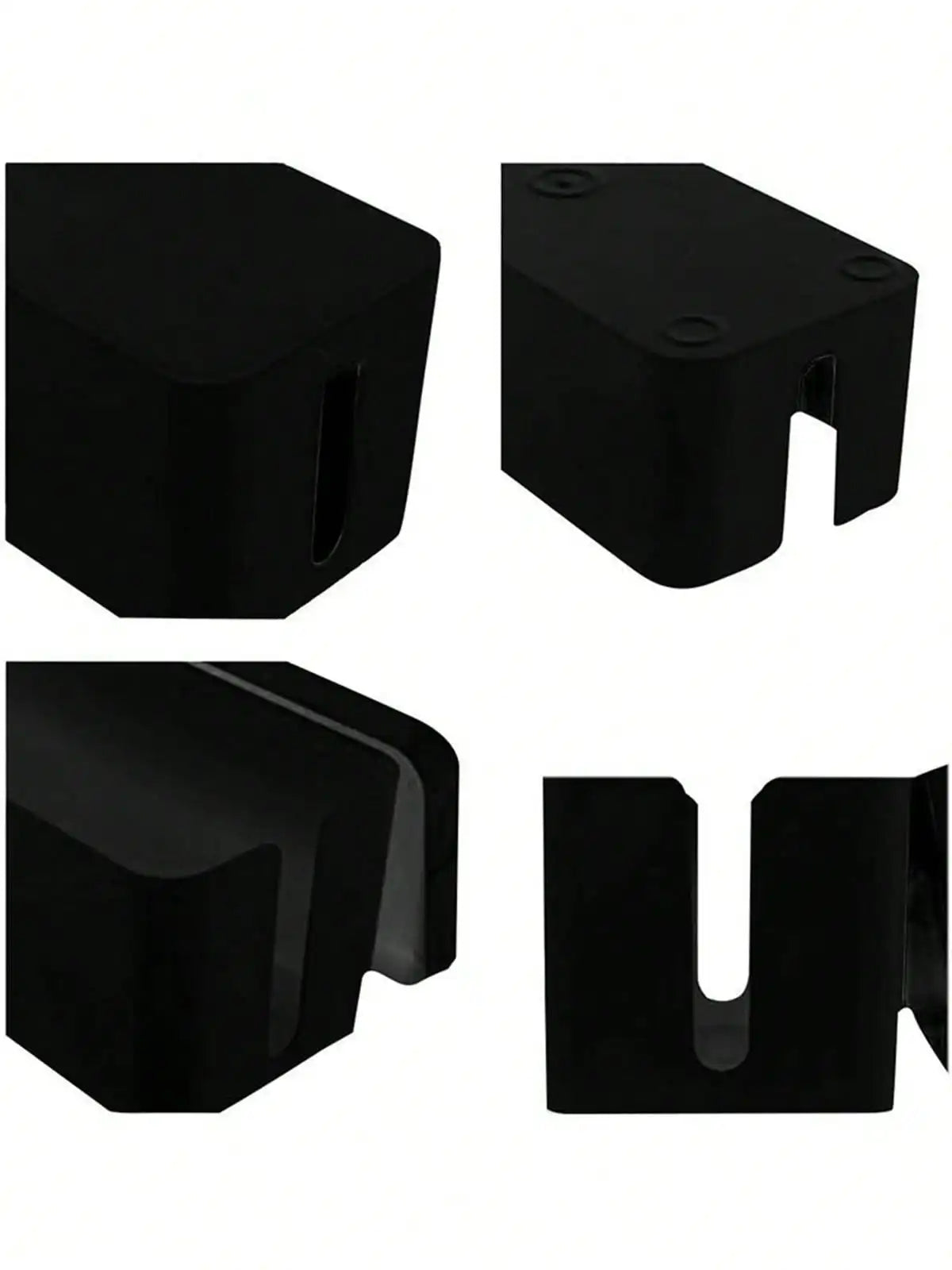 3 Pcs/Set Cable Management Boxes Organizer Strip Charger Wire Cable Storage Box Dust Large Storage Wires Keeper Holders