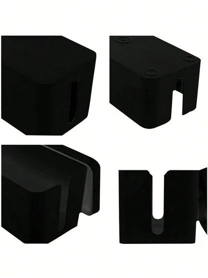 3 Pcs/Set Cable Management Boxes Organizer Strip Charger Wire Cable Storage Box Dust Large Storage Wires Keeper Holders