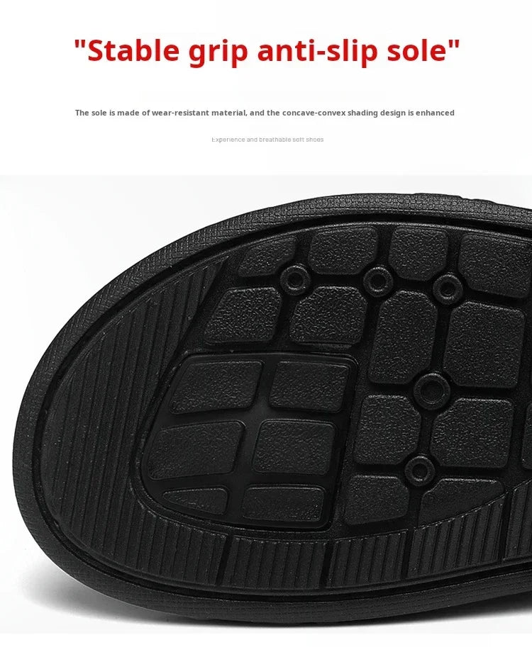 Flip Flops Flat Mens Sandals Summer Shoes Men Slippers Leather Mens Holiday Non-slip Flip Flops Huaraches Para Caballero